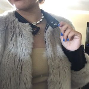 Faux fur Zara jacket